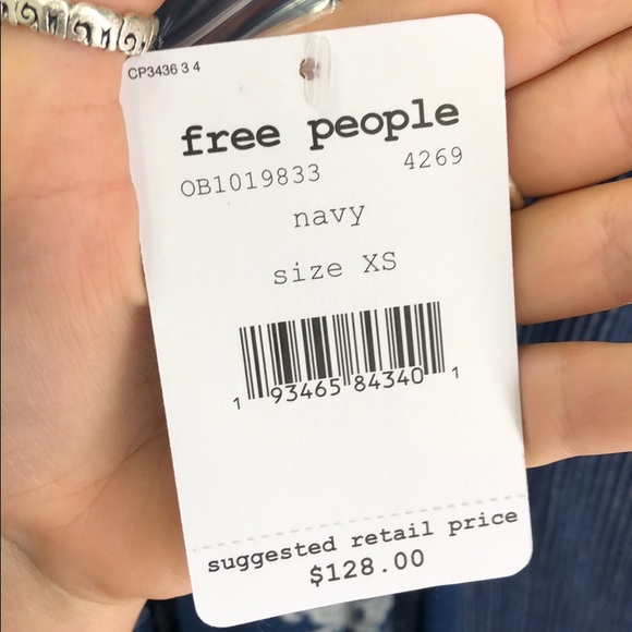 Free People Indigo Dream lace top - Picture 4 of 4